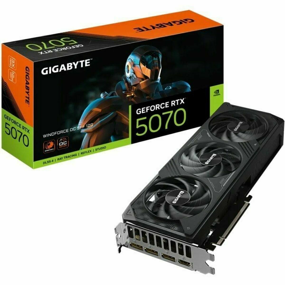 Tarjeta Gráfica Gigabyte GV-N5070WF3OC-12GD nvidia geforce rtx 5070 12 GB GDDR6 GDDR7