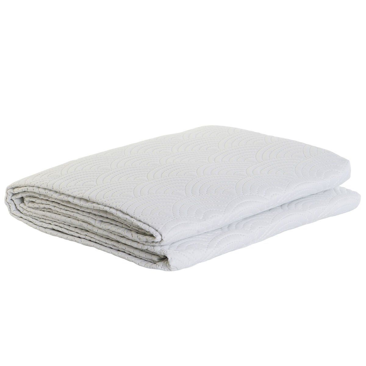 Colcha DKD Home Decor Blanco Cama de 90 Cama de 150 180 x 260 x 1 cm