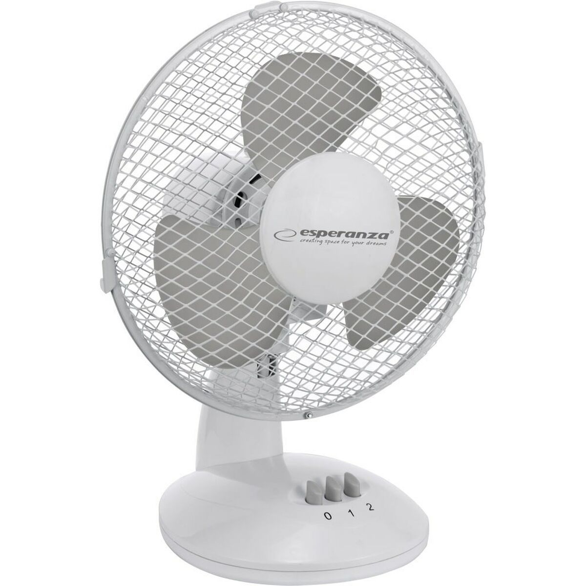 Ventilador de Sobremesa Esperanza EHF004WE Blanco Gris 30 W