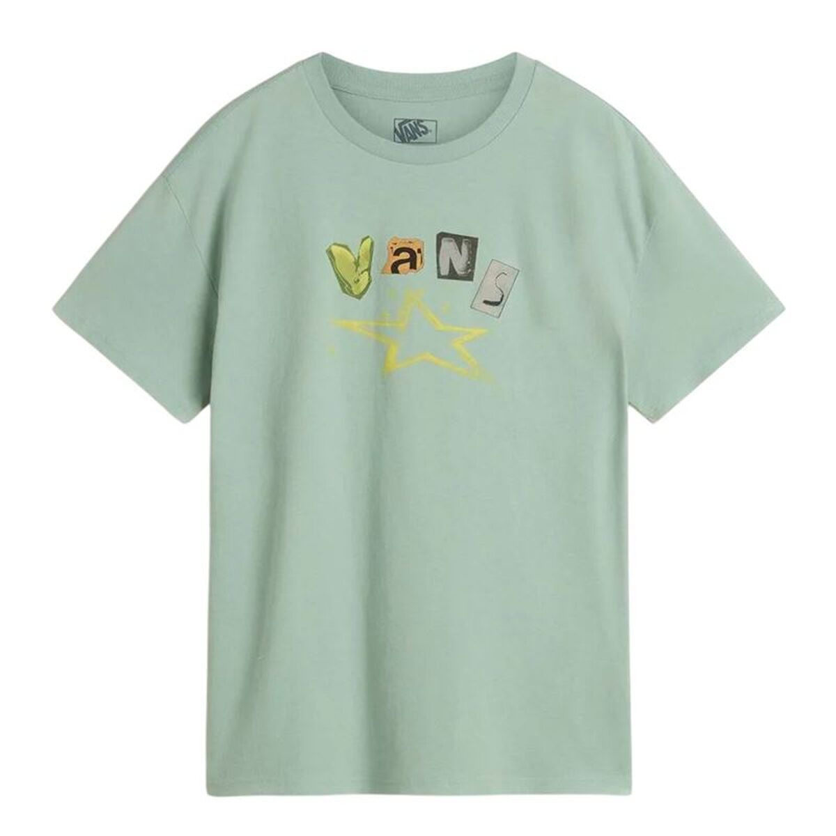 Camiseta de Manga Corta Mujer Vans Azul