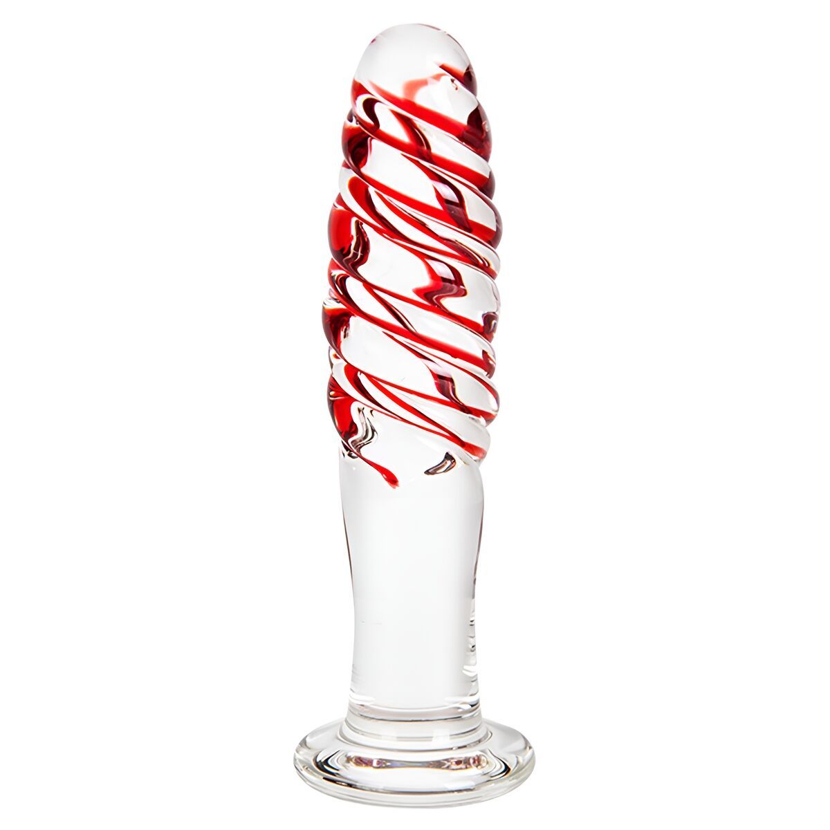 Plug Anal S Pleasures Rojo Transparente (14 cm) (14,6 cm)