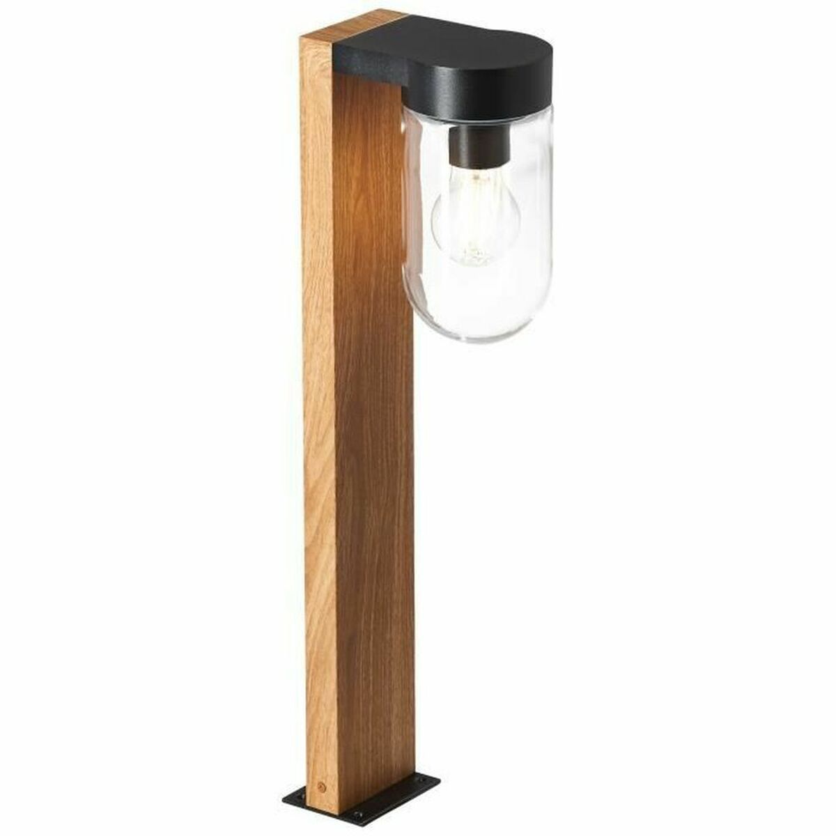 Aplique de Pared Brilliant Cabar Negro Metal Vidrio 40 W E27