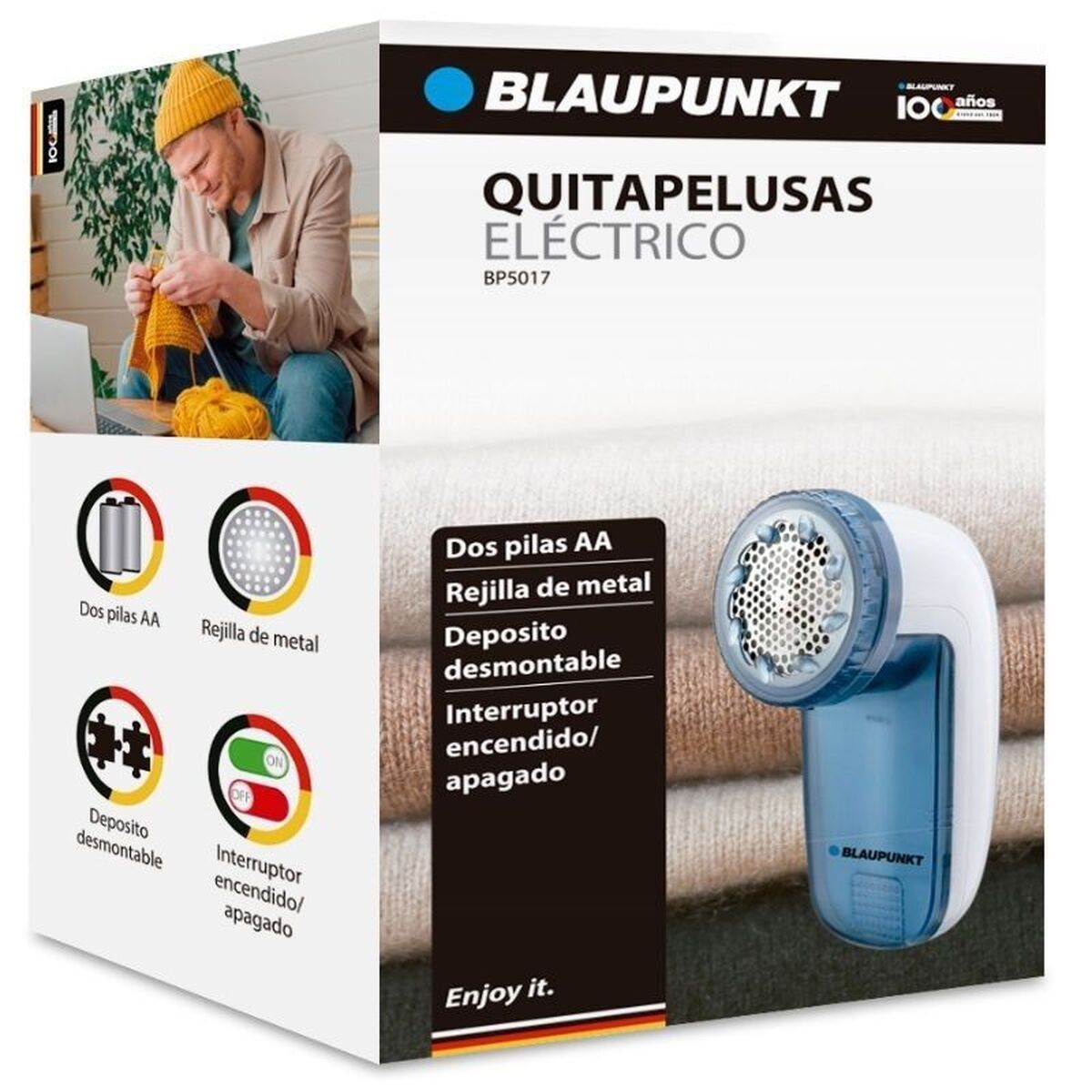 Quitapelusas Blaupunkt BP5017 Blanco/Azul 3 W