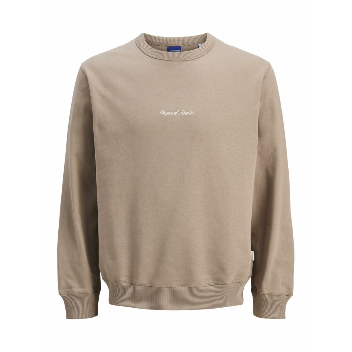 Sudadera sin Capucha Hombre Jack & Jones JORNORREBRO EMB SWEAT CREW NOOS 12282893 Marrón