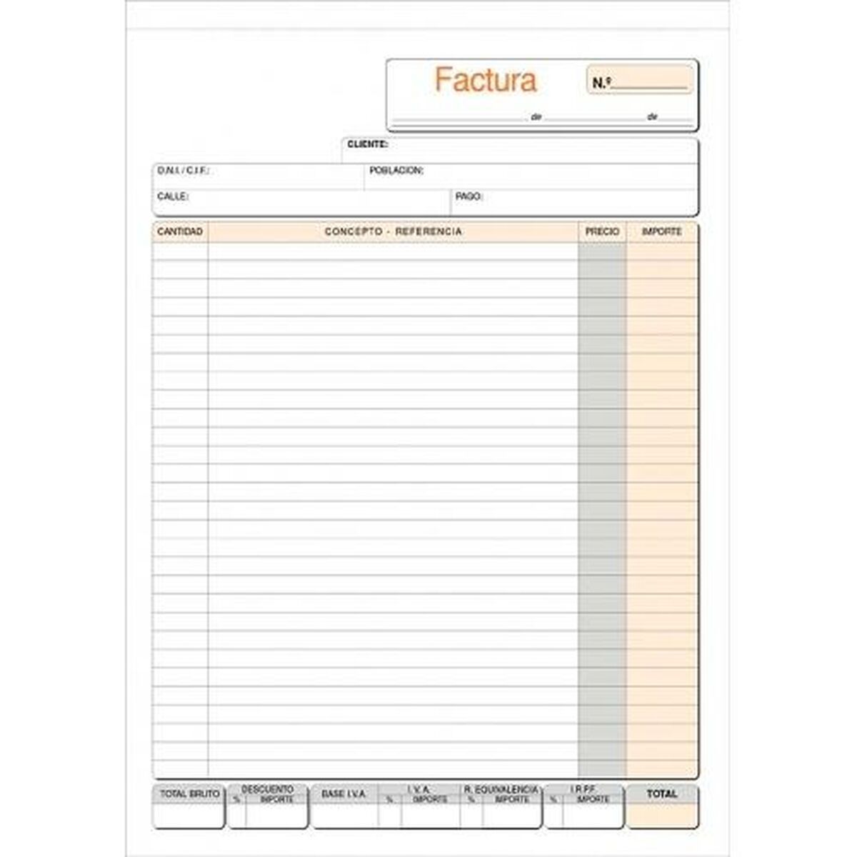 Talonario de Facturas A4 (10 Unidades)