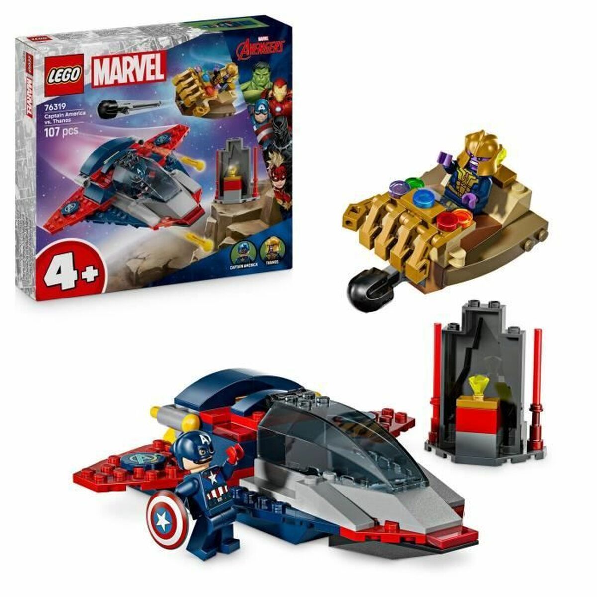 Juego de Construcción Lego 76319 Captain America VS Thanos 107 Piezas