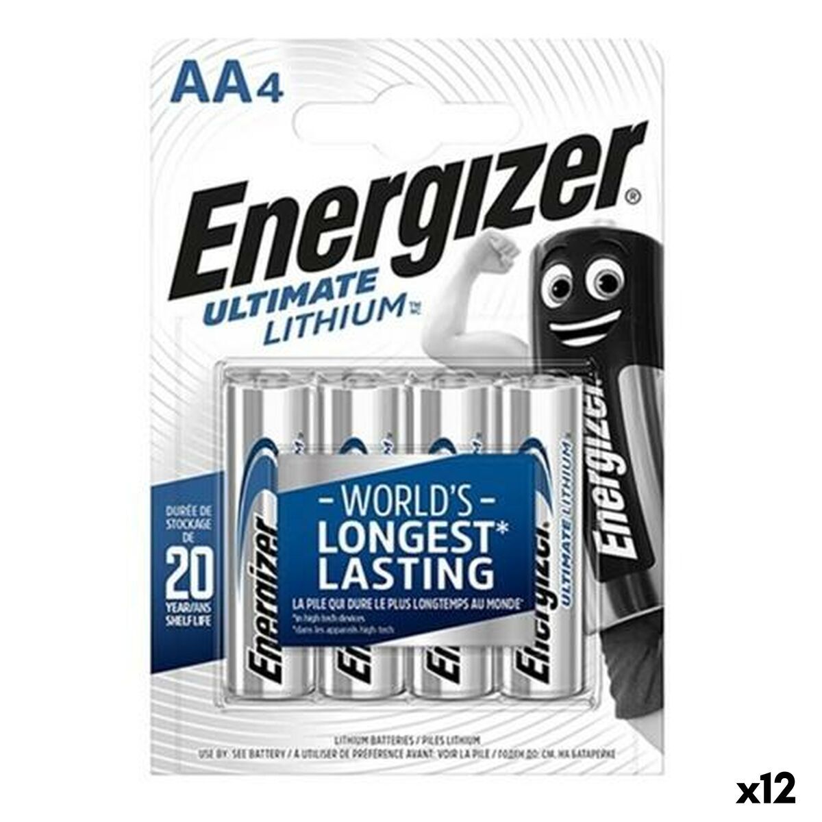Pilas Energizer ULTIMATE LITHIUM 1,5 V 4 Piezas (12 Unidades)