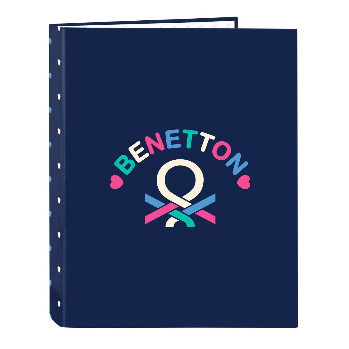 Carpeta de anillas Benetton Drop Multicolor A4 26.5 x 33 x 4 cm