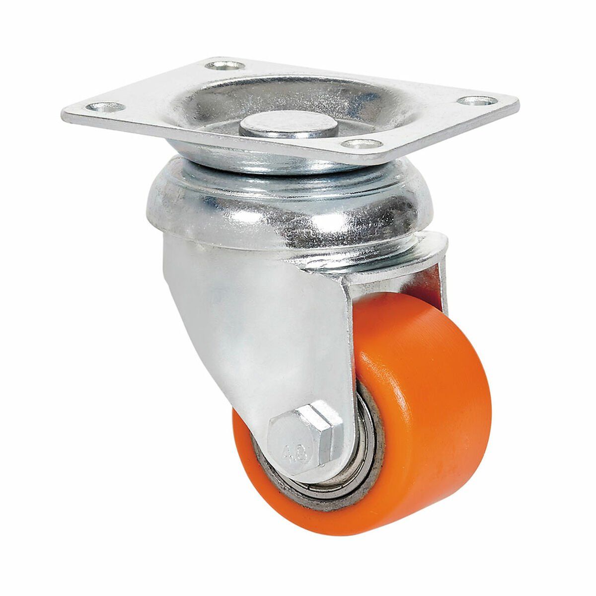 Rueda Ruedas Alex Naranja Metal Ø 3,5 CM 100 kg giratoria