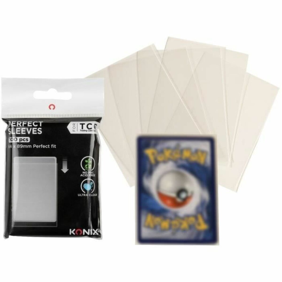 Fundas para cartas KONIX 100 Unidades