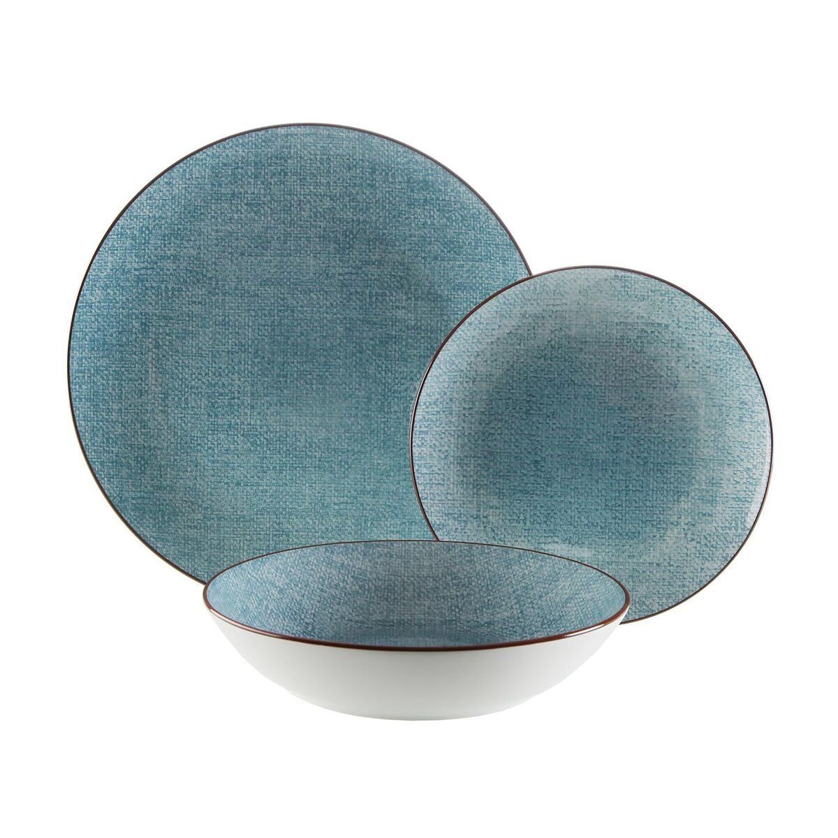 Vajilla Versa Azul Porcelana 18 Piezas