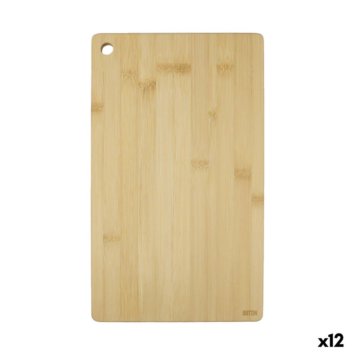 Tabla de cortar Quttin Marrón 45 x 27 x 1,7 cm (12 Unidades)