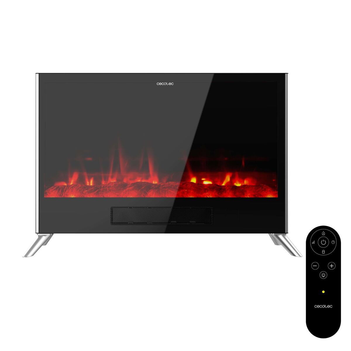 Chimenea Eléctrica Cecotec 7500 3in1 Total Flames 2000 W Negro