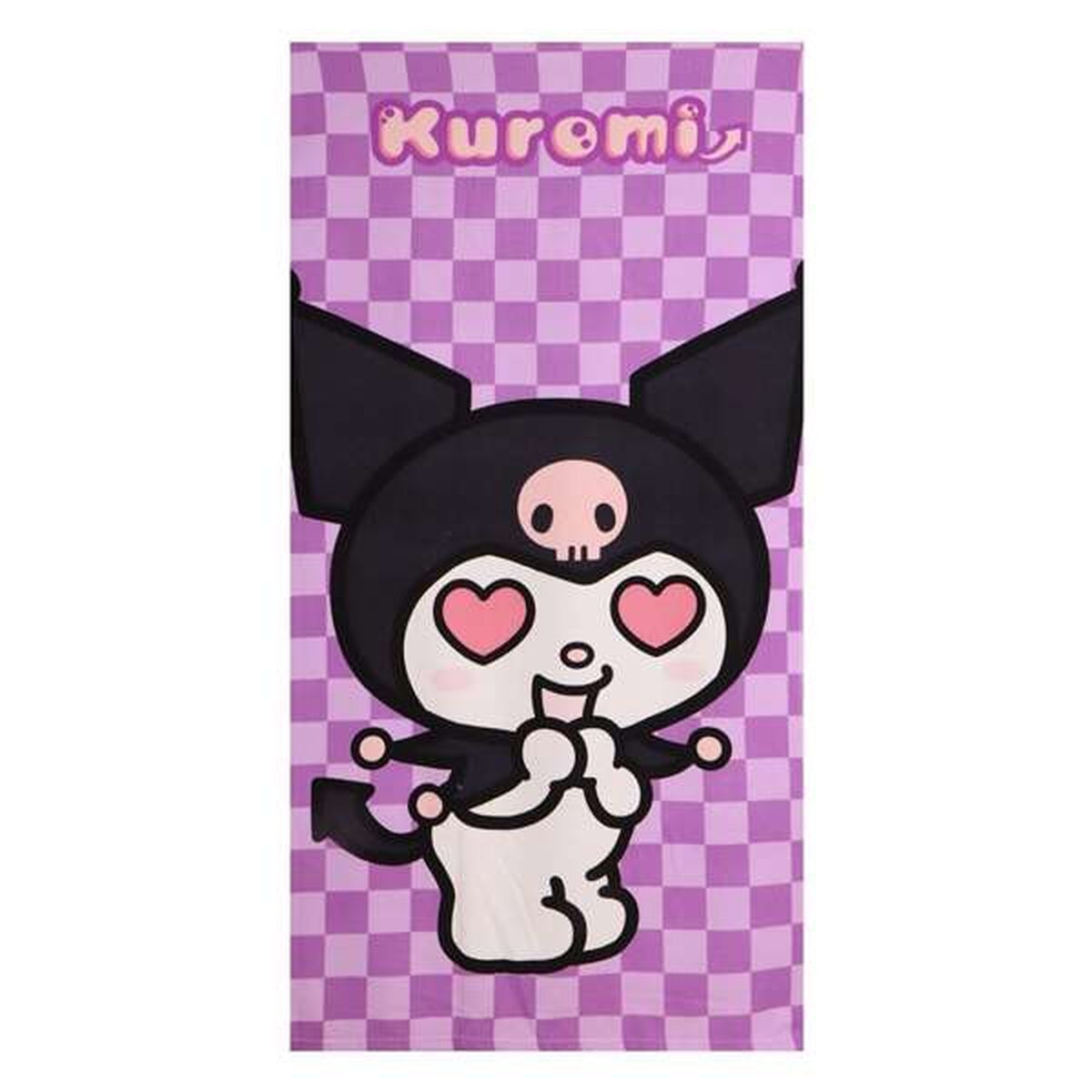 Poncho-Toalla con Capucha Hello Kitty Morado 70 x 140 cm