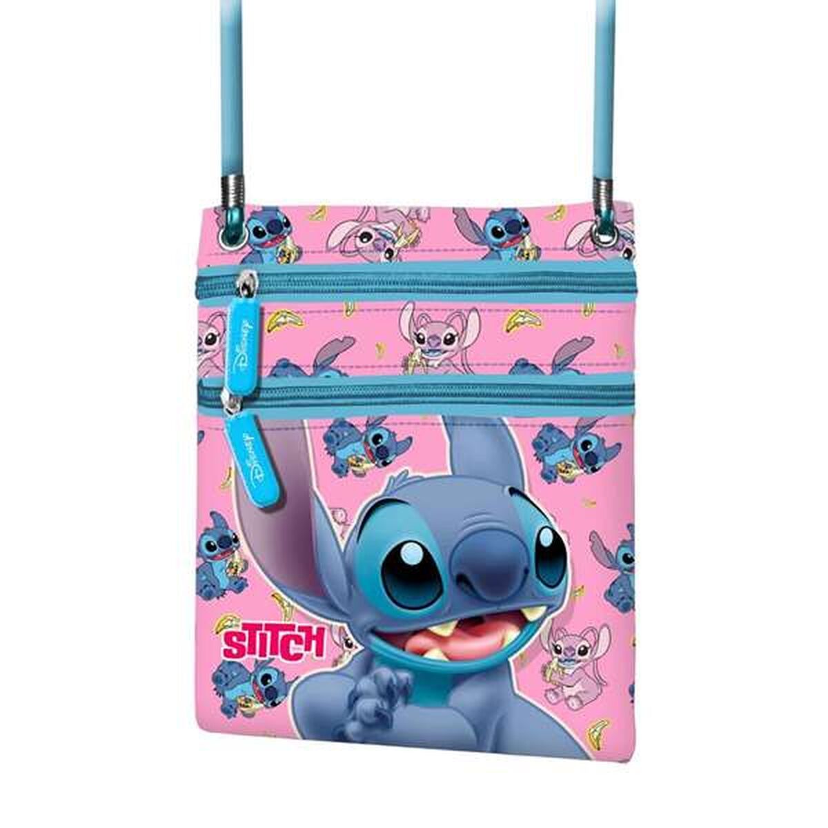 Bolso Bandolera Stitch Azul 17 x 15 x 4 cm