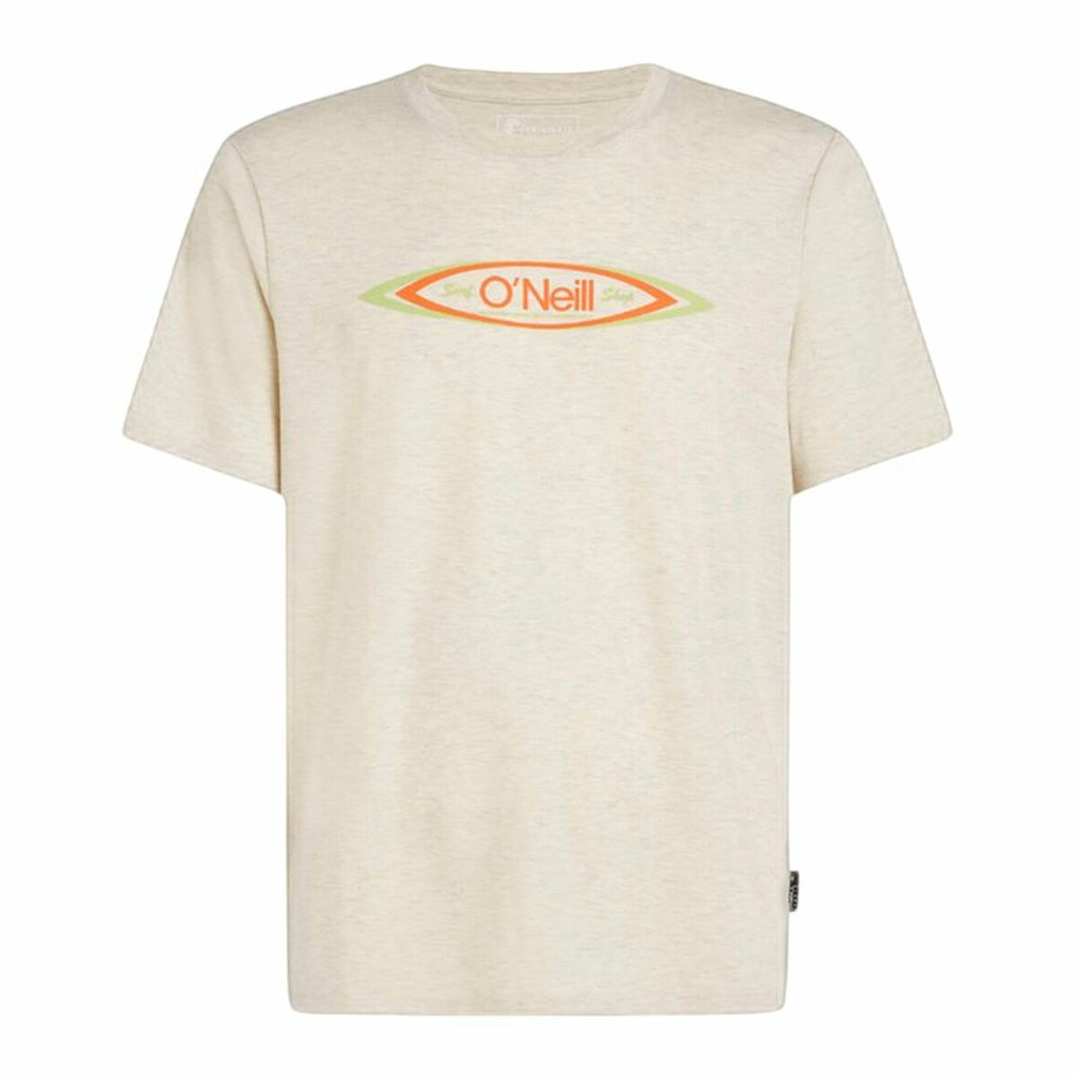 Camiseta de Manga Corta Hombre O'Neill O'Riginals Hybrid Polygiene Graphic Beige