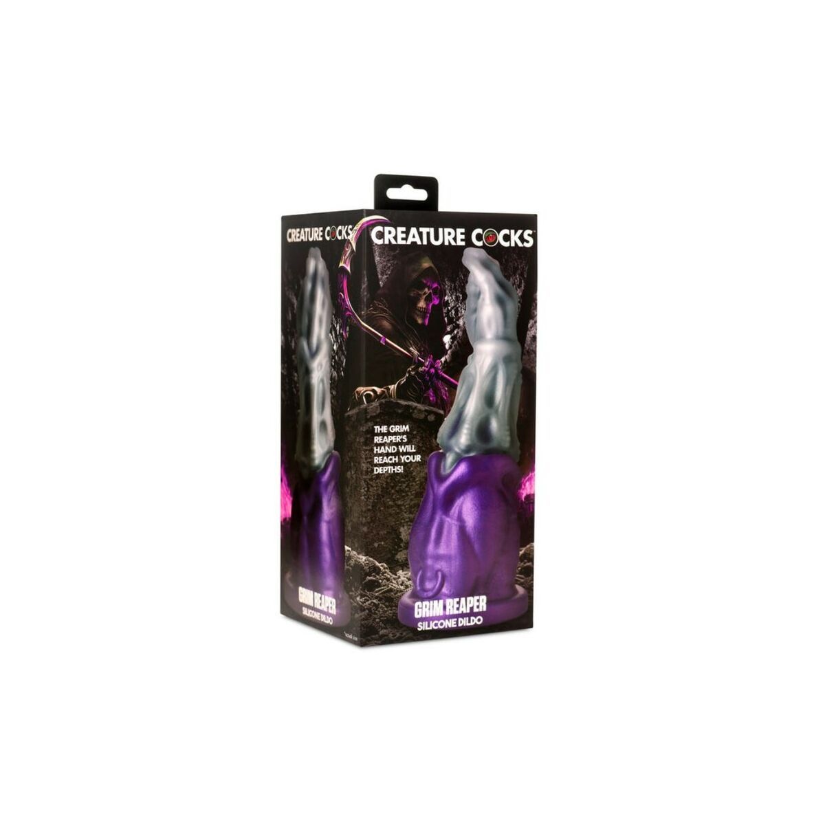 Dildo XR Violeta Plateado Ø 4,3 cm Ø 7,4 cm