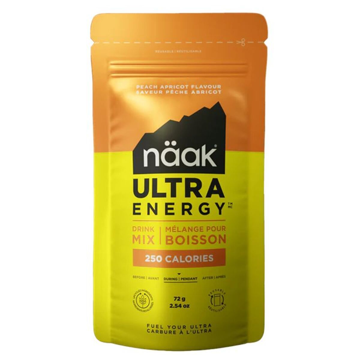 Gel Energético naak Ultra Energy™ Single Serve Melocotón 72 g