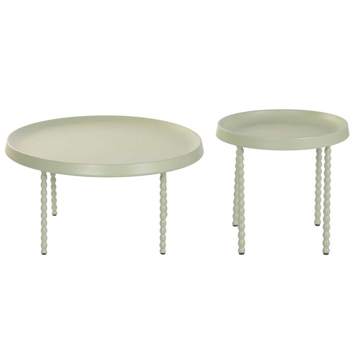 Juego de 2 mesas Home ESPRIT Verde 75 x 75 x 39 cm