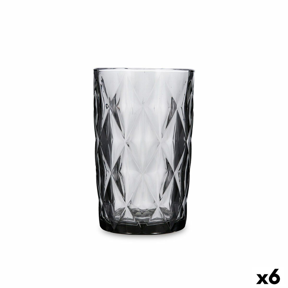 Vaso Quid Maia Azul Vidrio 400 ml (6 Unidades)