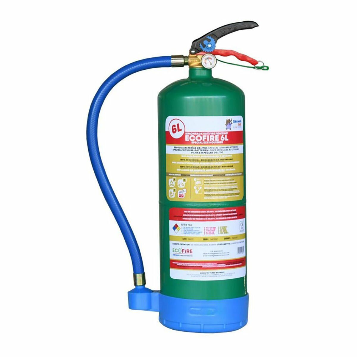Extintor Simon Rack ecofire ext006g