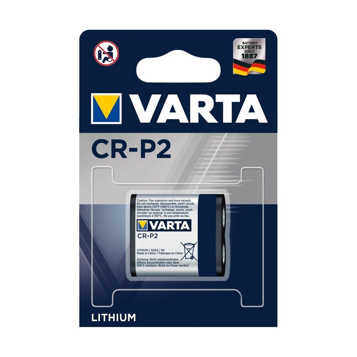 Pilas Varta CRP2 1450 mAh 6 V