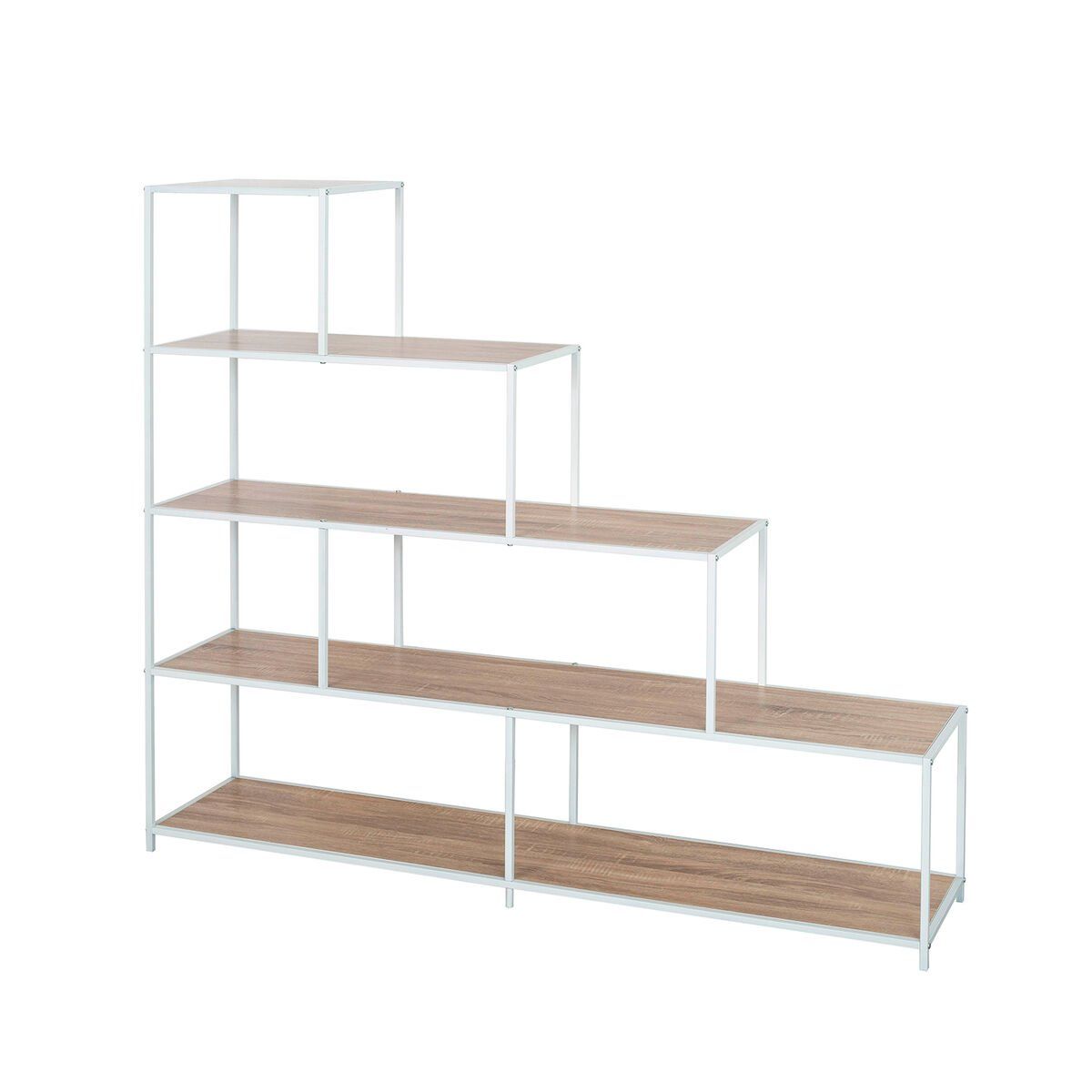 Estantería Versa Blanco PVC Metal Madera MDF 33 x 135 x 150 cm