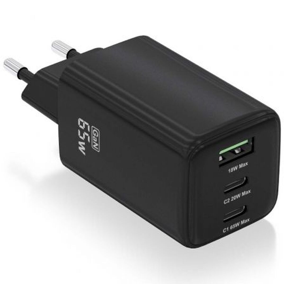 Cargador de Pared Aisens ASCH-65W3P042-BK Negro Multicolor 65 W