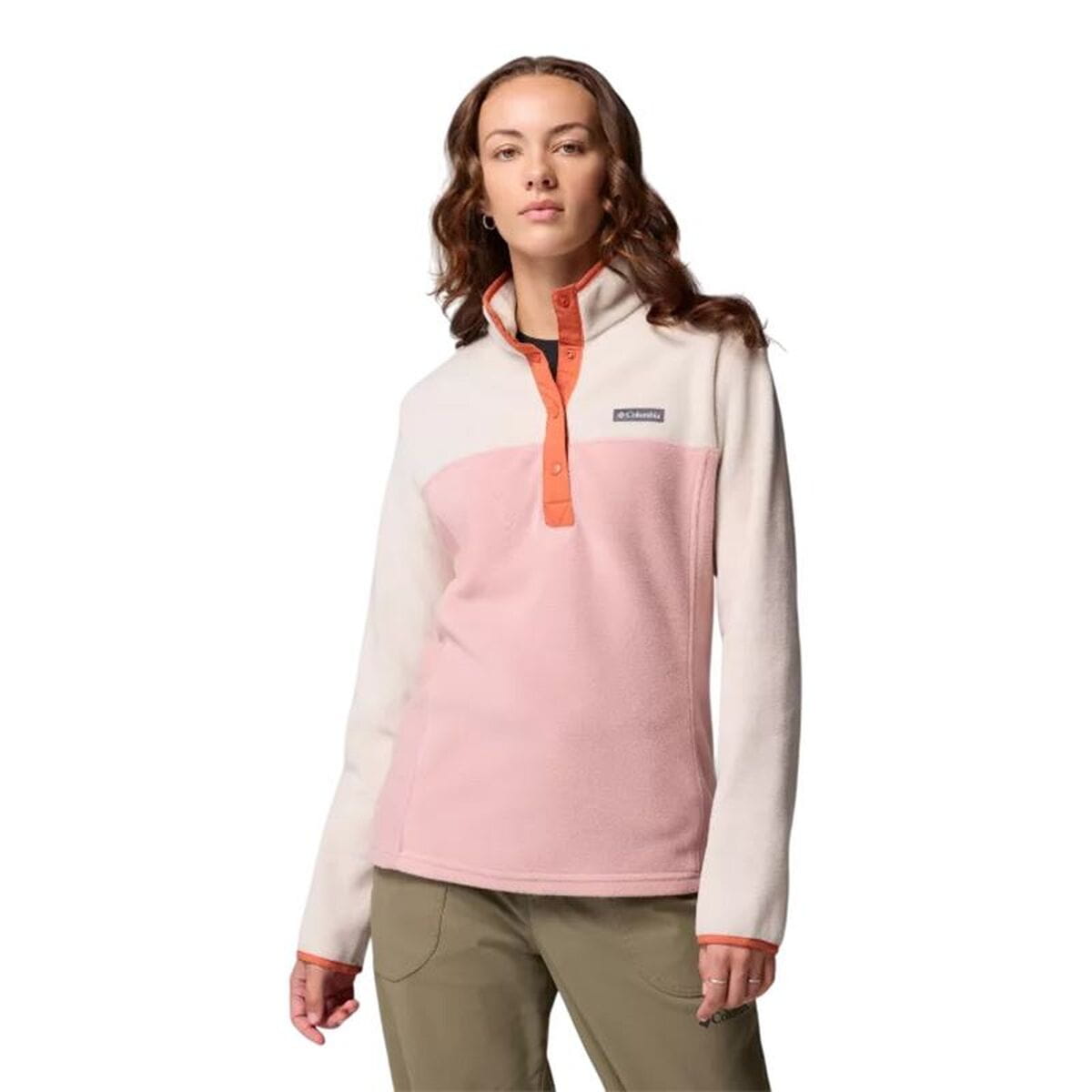 Forro Polar Columbia Benton Springs™ 1/2 Snap Salmón Mujer