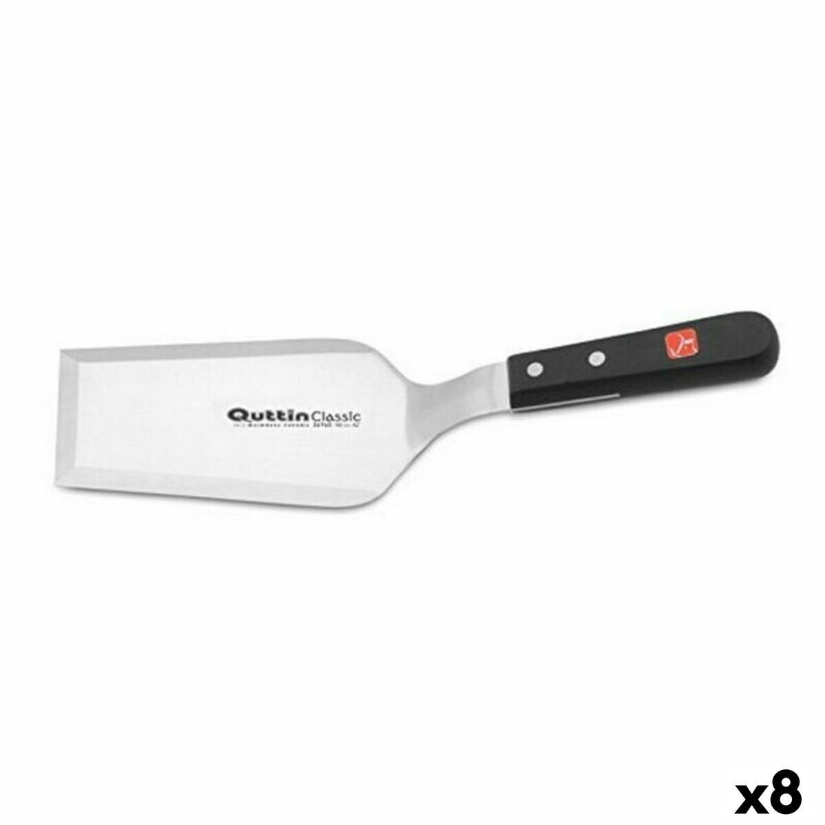 Espátula para Plancha Sybarite Quttin QT736960 Acero Inoxidable 2 mm (8 Unidades)
