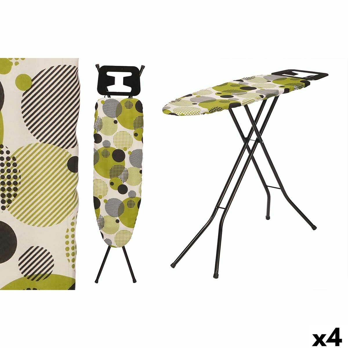 Tabla de Planchar Kipit Negro Verde Metal Tela (4 Unidades)