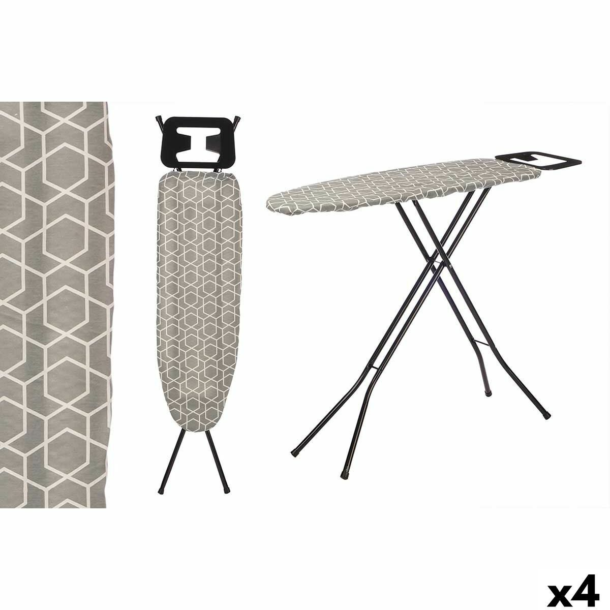 Tabla de Planchar Kipit Blanco Gris Metal Tela (4 Unidades)