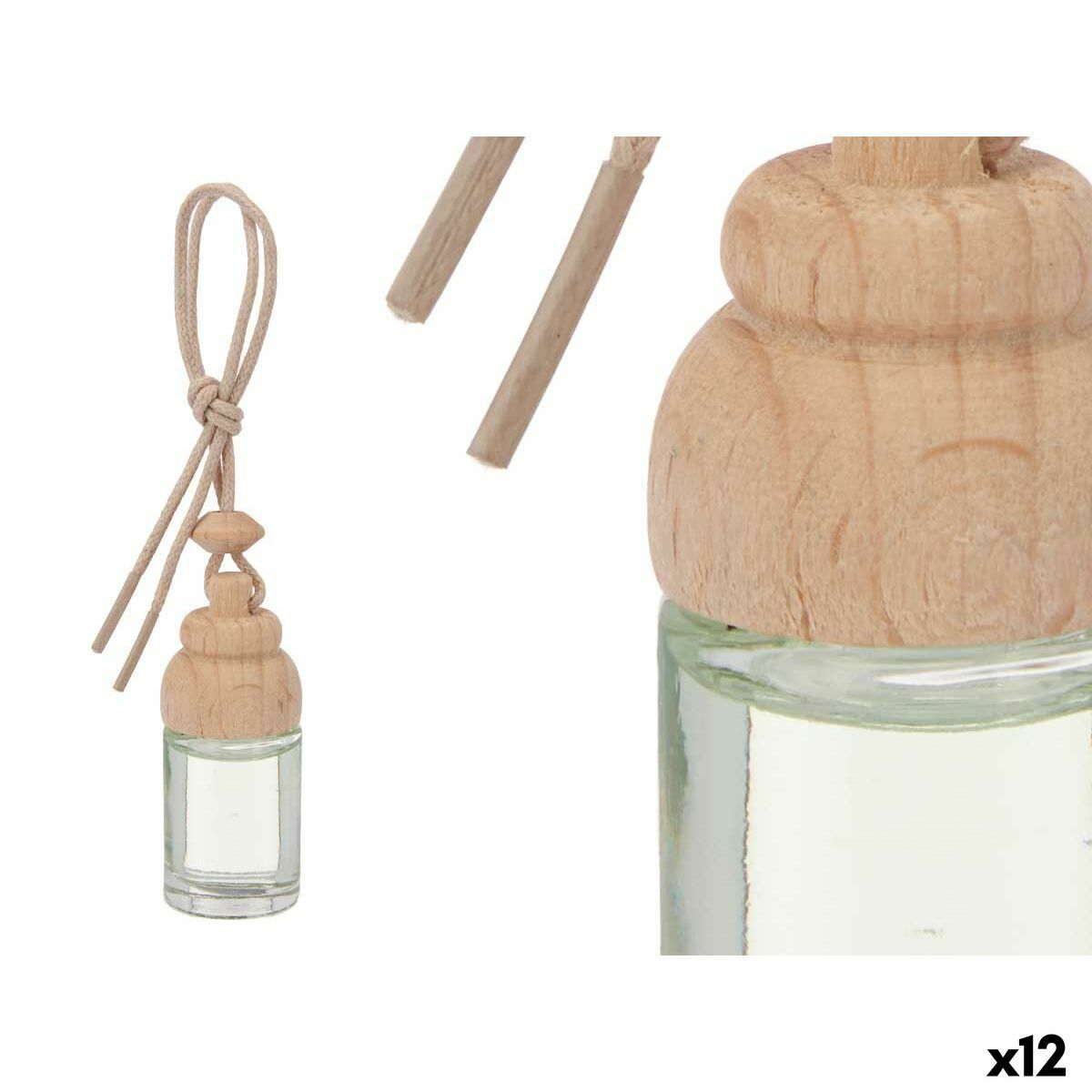 Palillos de Bambú Acorde Vidrio Fragancia Jazmín 8 ml (12 Unidades)