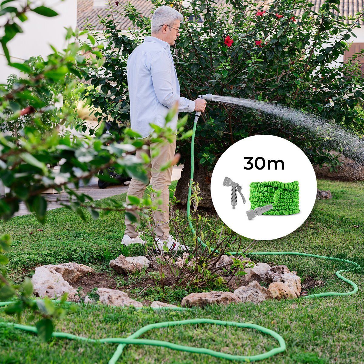 Manguera de Jardín Extensible Hoxtend InnovaGoods 30 m