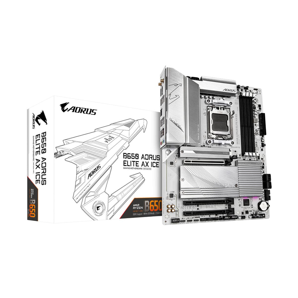 Placa Base Gigabyte B650 AORUS ELITE AX ICE AMD B650 AMD AM5