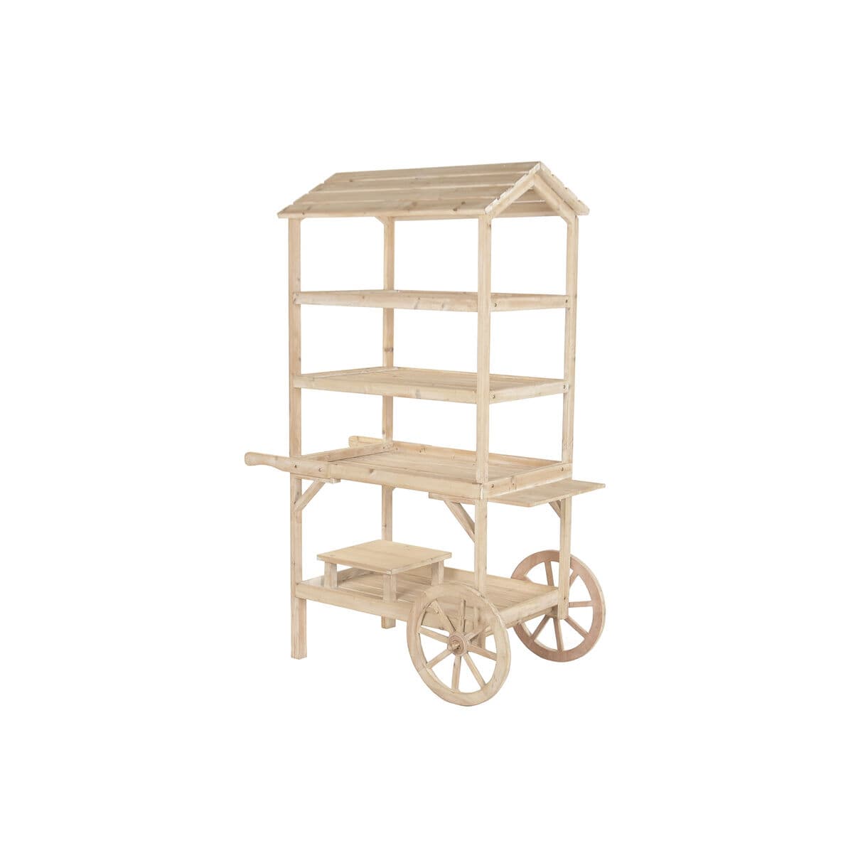 Carro de Jardín Home ESPRIT Natural Madera de abeto Madera MDF 115 X 68 X 168 CM