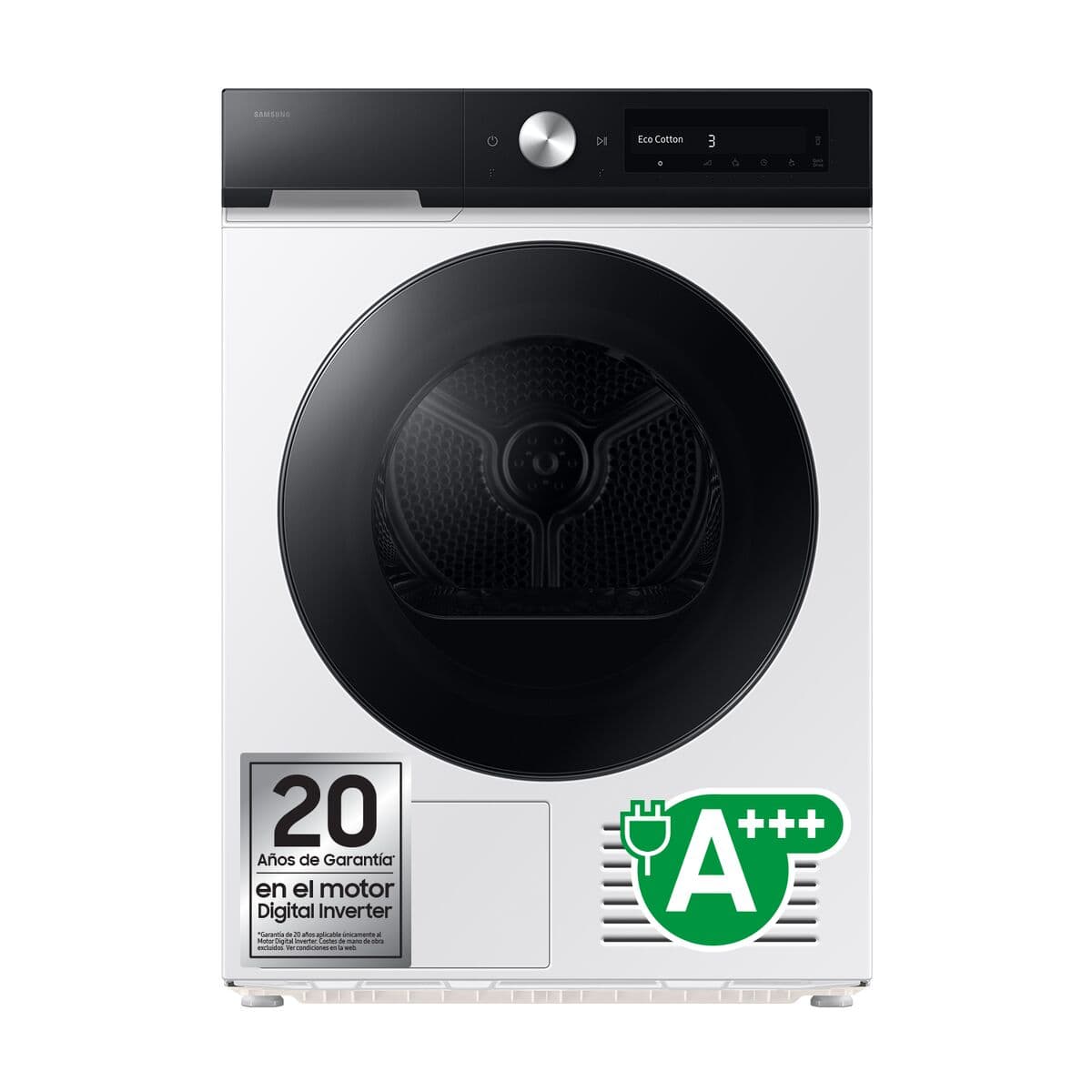 Secadora de condensación Samsung DV90DB7845GEU3 9K Blanco 9 kg