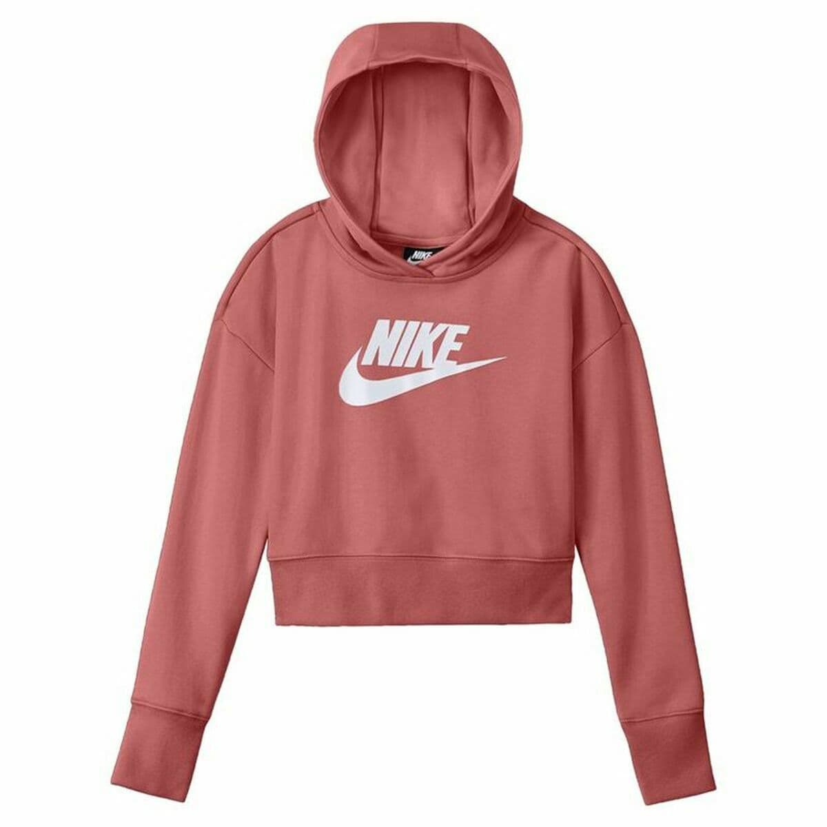 Sudadera con Capucha Niña Nike Club Girls Salmón