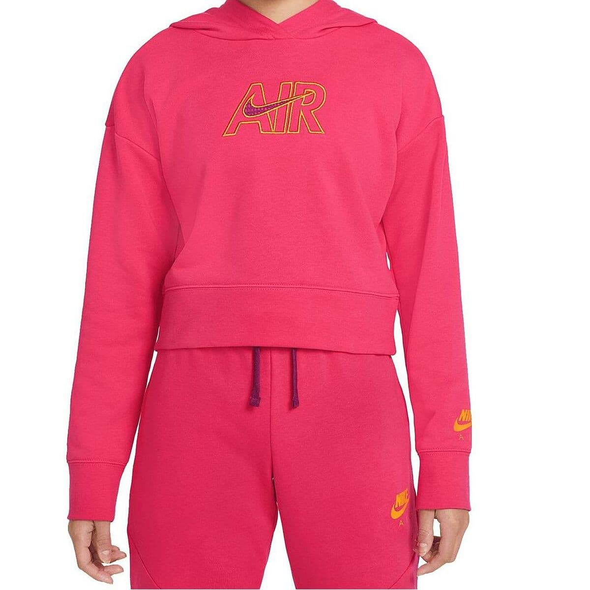 Sudadera con Capucha Niña CROP HOODIE Nike DM8372 666 Rosa