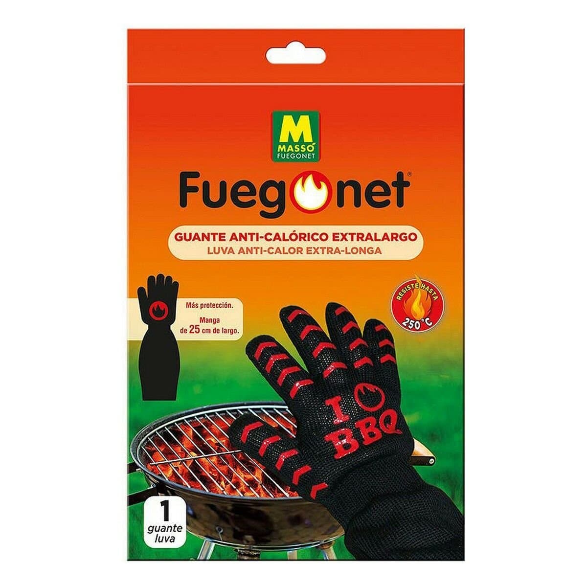 Guante para barbacoa Massó Largos Protector del Calor