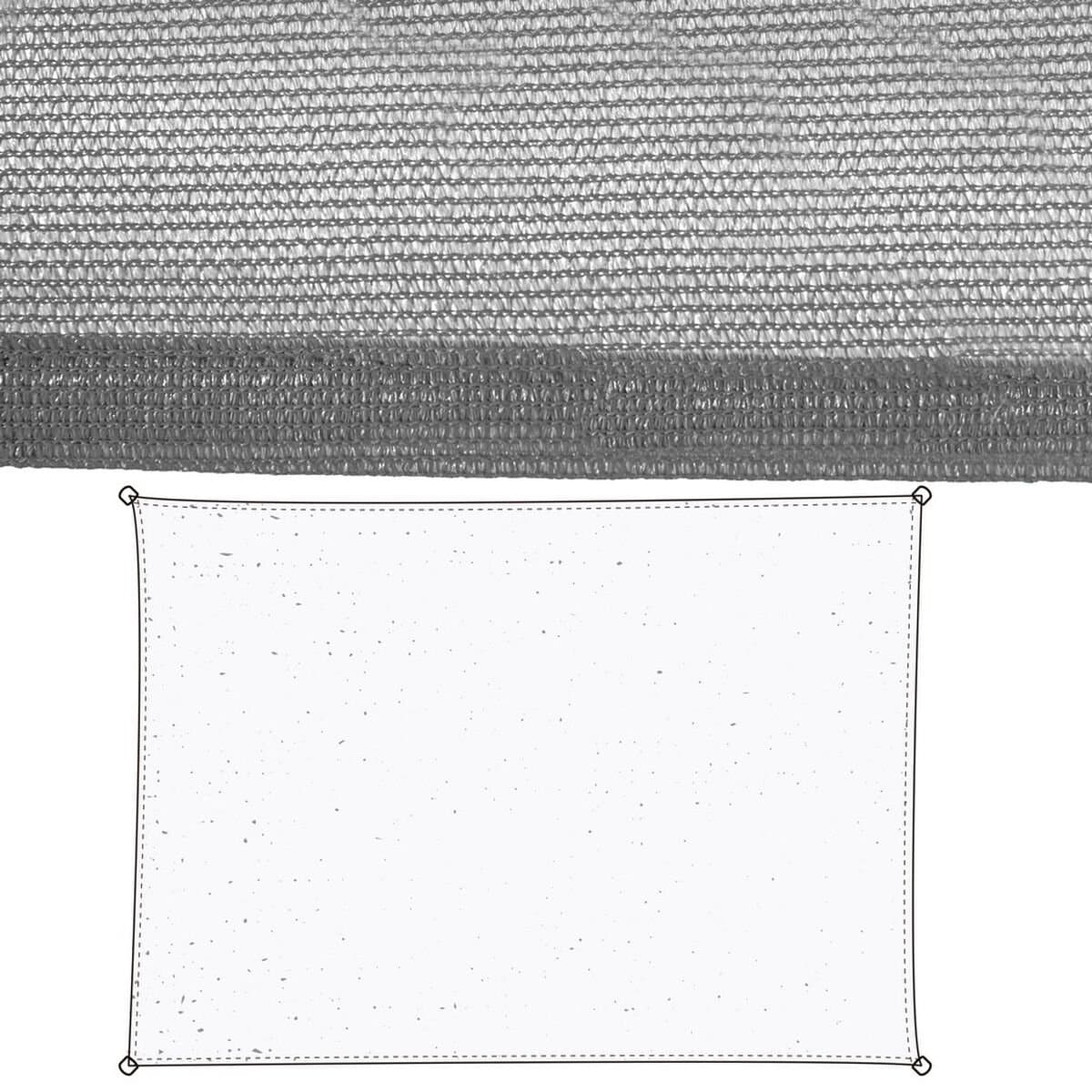 Vela de sombra Vela sombreo Gris 3,5 x 5 m 90 x 180 x 0,5 cm 350 x 500 x 0,5 cm Toldo