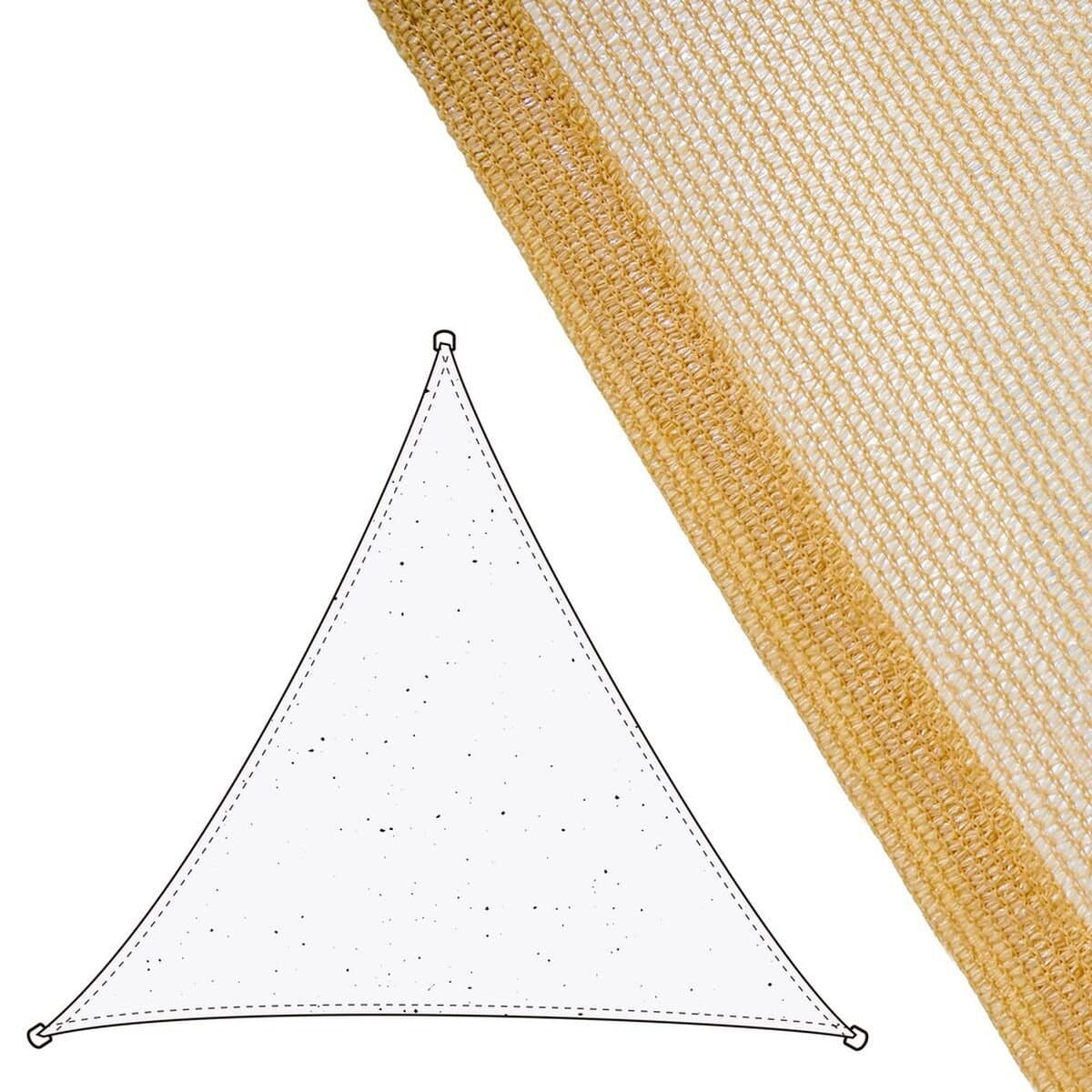 Vela de sombra Vela sombreo Beige 3,5 x 3,5 m 350 x 350 x 0,5 cm Toldo