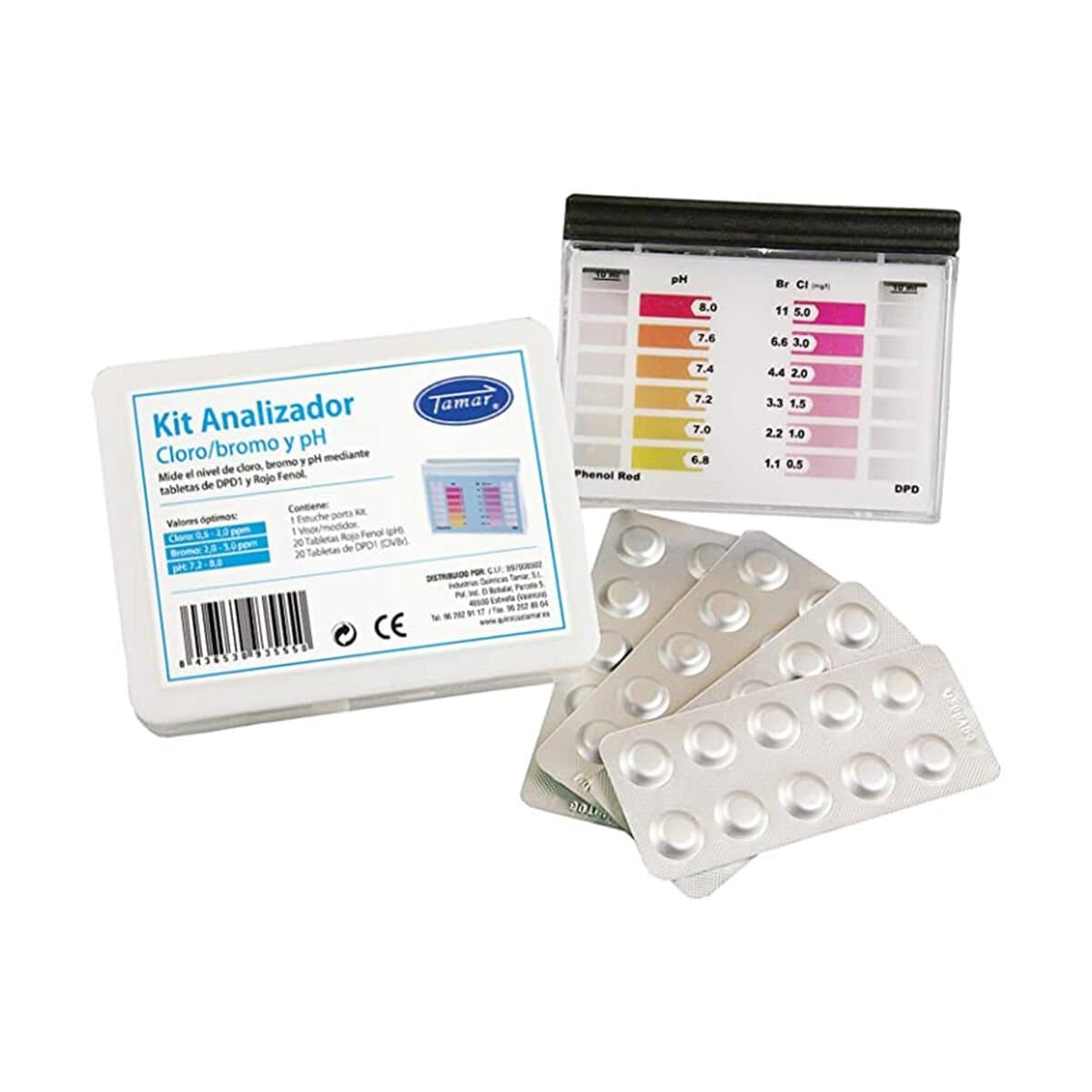 Kit de Mantenimiento para Piscinas Tamar dpd1 1175600000 Test de PH