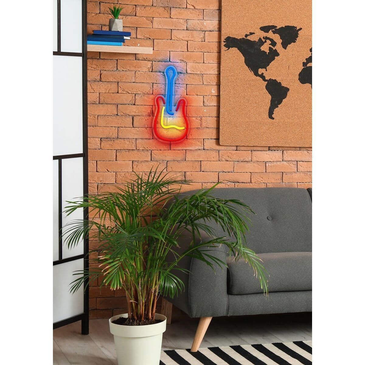 Decoración luminosa Actis ACS-NEON GITARA Multicolor 80